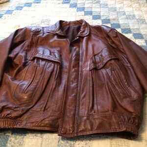 100% leather men’s short coat
